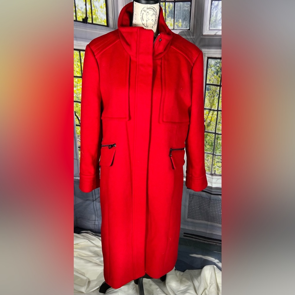 Karl Lagerfeld Red Coat Size L